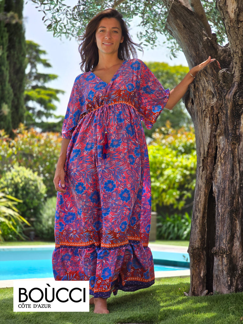 Esprit Nomade – Robe Longue Bohème Imprimé Fleur