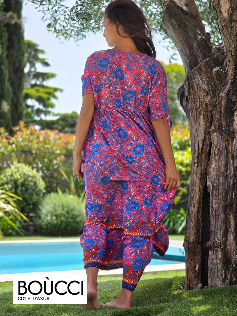 Esprit Nomade – Robe Longue Bohème Imprimé Fleur