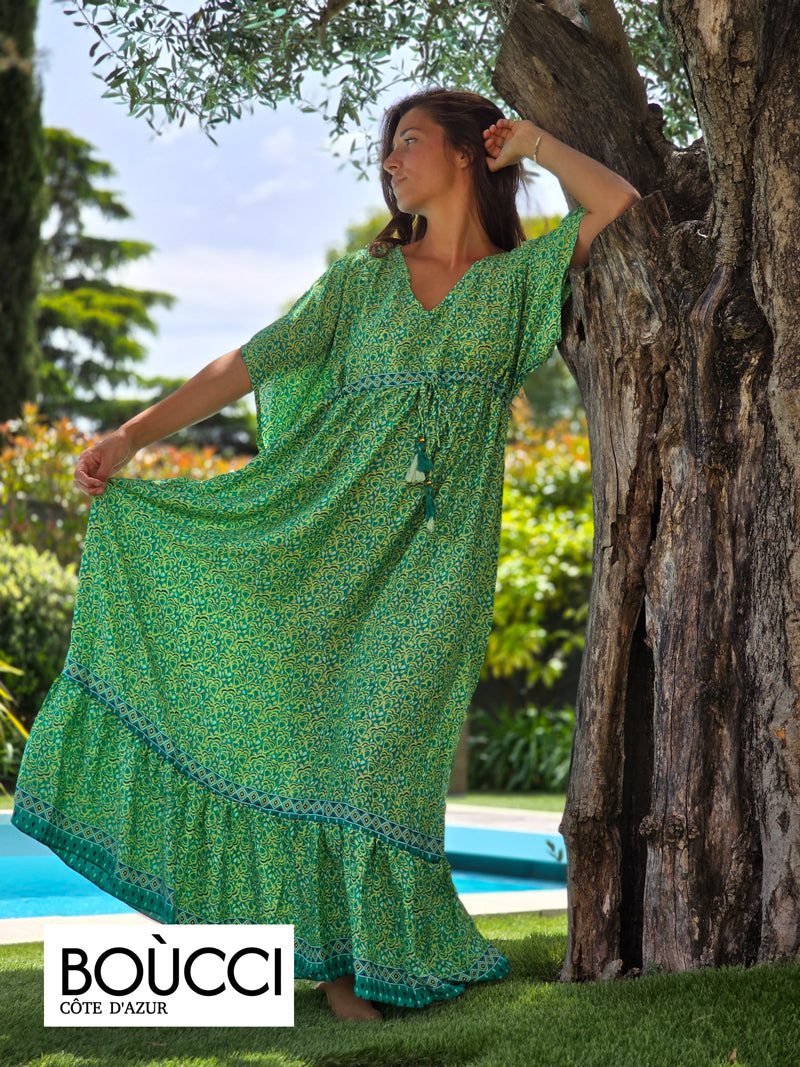 Esprit Nomade – Robe Longue Bohème Imprimé Fleur